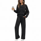 Women's Casual Loose Set – Long Sleeve Top and Pants