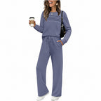 Women's Casual Loose Set – Long Sleeve Top and Pants