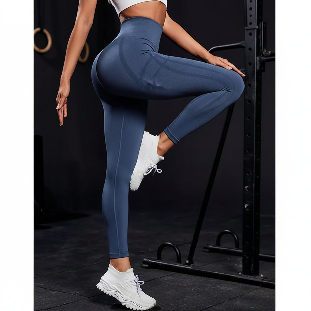 Women's High-Waisted Sports Leggings – Wide Waistband