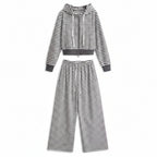 Women's Full Zip Hoodie and Straight Leg Pants Set