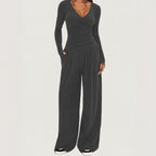 Women's Long Sleeve Sports Set - 2 Piece Outfit