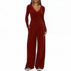 Women's Long Sleeve Sports Set - 2 Piece Outfit
