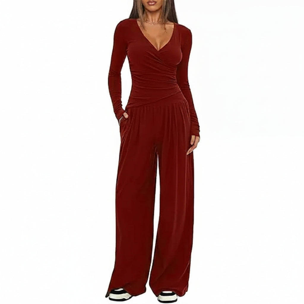 Women's Long Sleeve Sports Set - 2 Piece Outfit