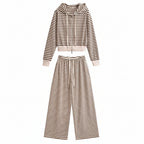 Women's Full Zip Hoodie and Straight Leg Pants Set