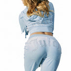 Women's Hooded Sweatshirt Set - Two-Piece Outfit