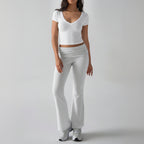 Women's Yoga Set – 3/4 Sleeve T-Shirt and Long Pants