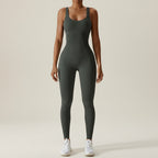 Women's Seamless Yoga Jumpsuit – Fitted Sports Jumpsuit