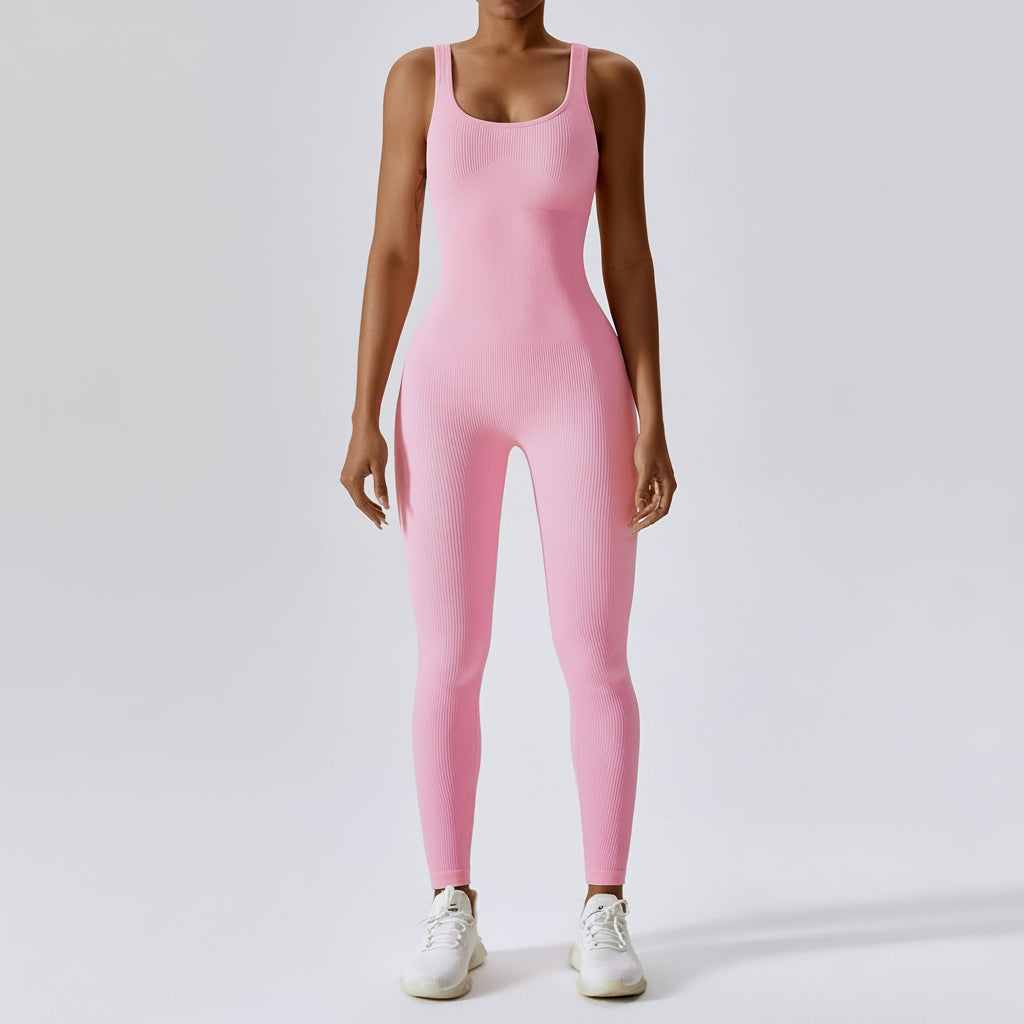 Women's Seamless Yoga Jumpsuit – Fitted Sports Jumpsuit