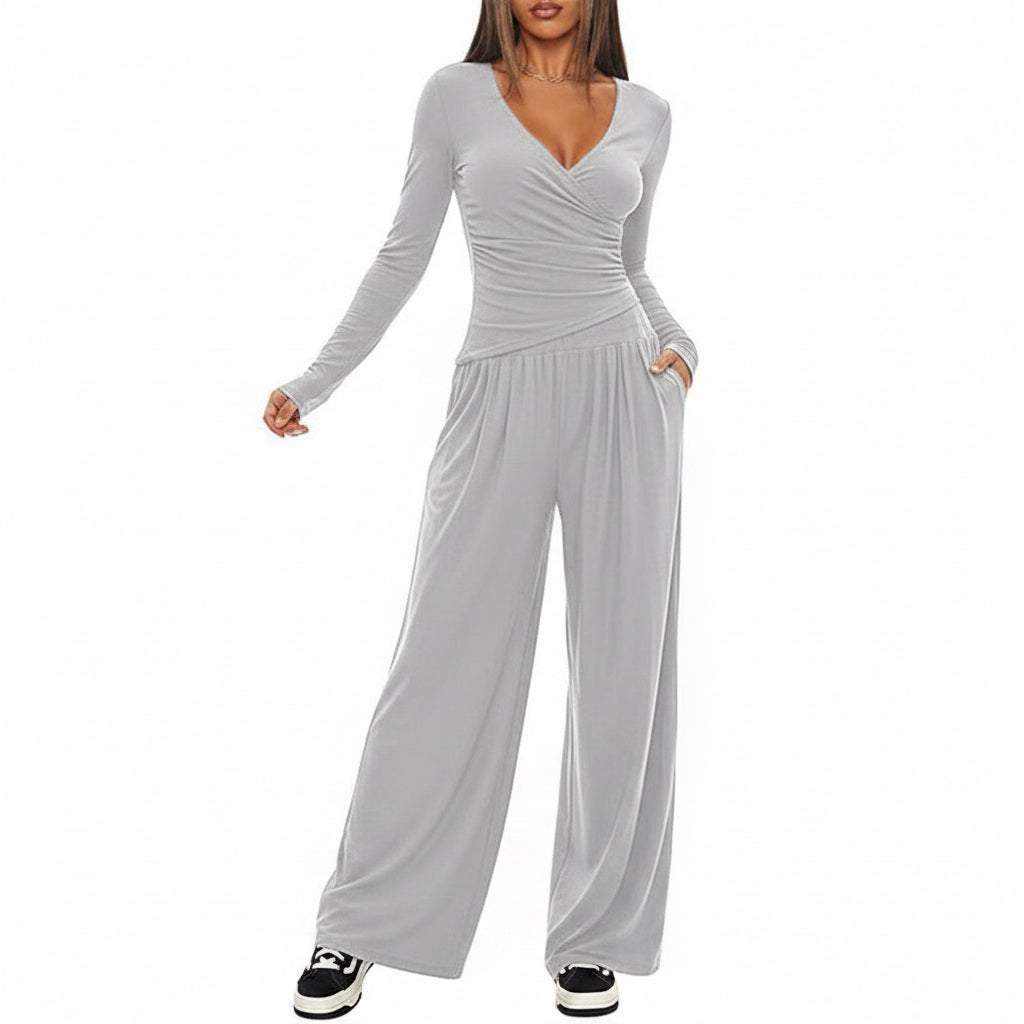 Women's Long Sleeve Sports Set - 2 Piece Outfit