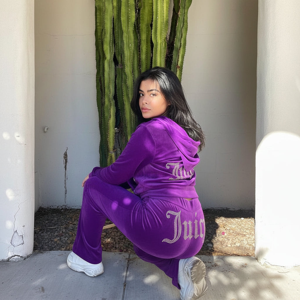 Women's Hooded Sweatshirt Set - Two-Piece Outfit