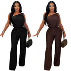 Women's Strapless Wide Leg Elegant Jumpsuit