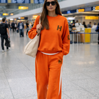 Women's Casual Sport Set – Crew Neck Top and Sweatpants