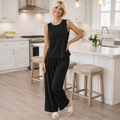 Completo Donna 2 Pezzi - Canotta Girocollo e Pantaloni Lunghi