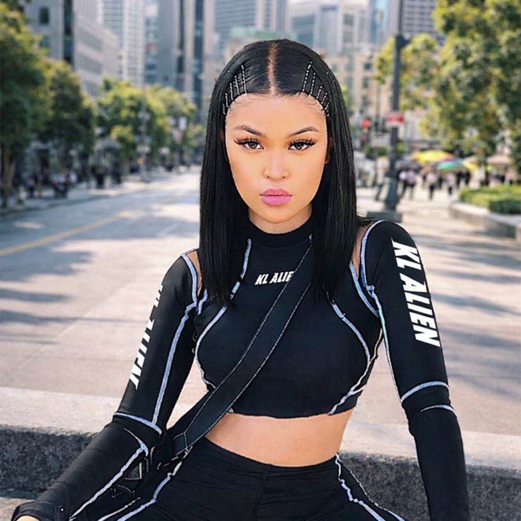 Women's Long Sleeve Crop Top Digital Print Streetwear | Lynoro