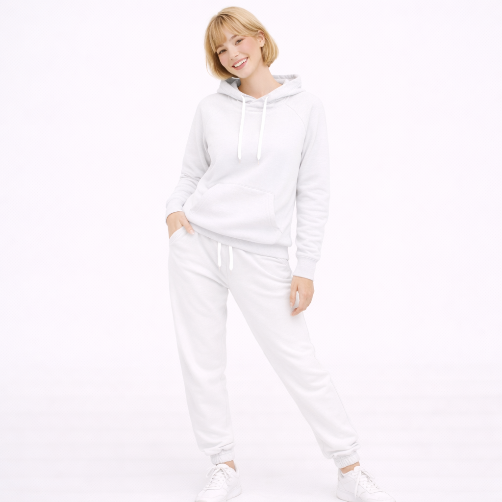 Women's Hoodie and Sweatpants Tracksuit Set – 15 Colors Plus Size