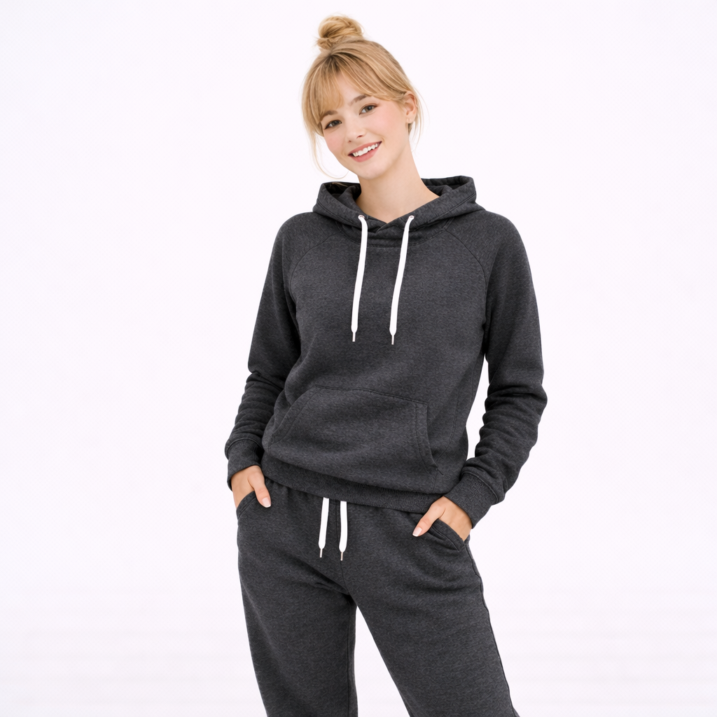 Women's Hoodie and Sweatpants Tracksuit Set – 15 Colors Plus Size