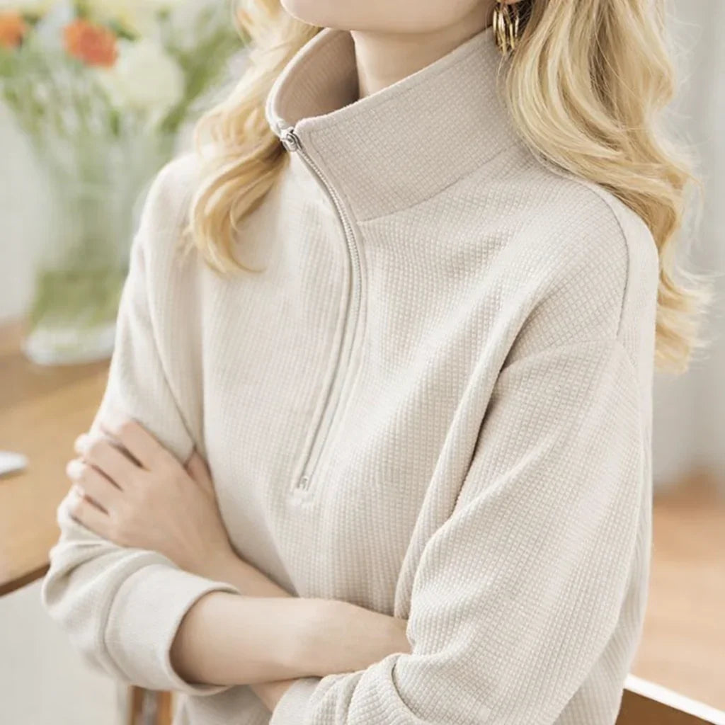 Women's Casual Sportswear Set – Zip-Up Sweatshirt and Pants