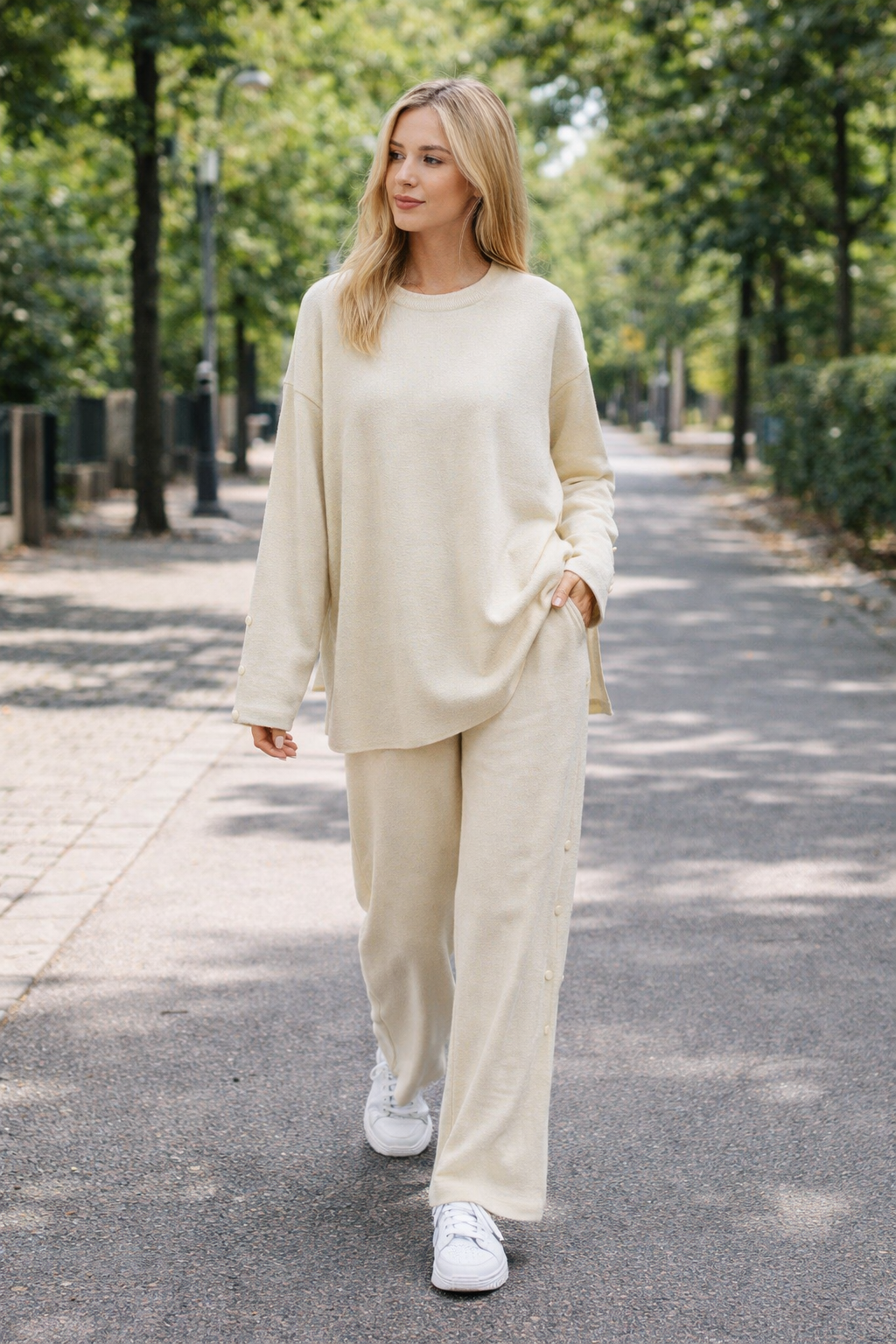 Completo Casual Donna 2 Pezzi - Maglia e Pantaloni