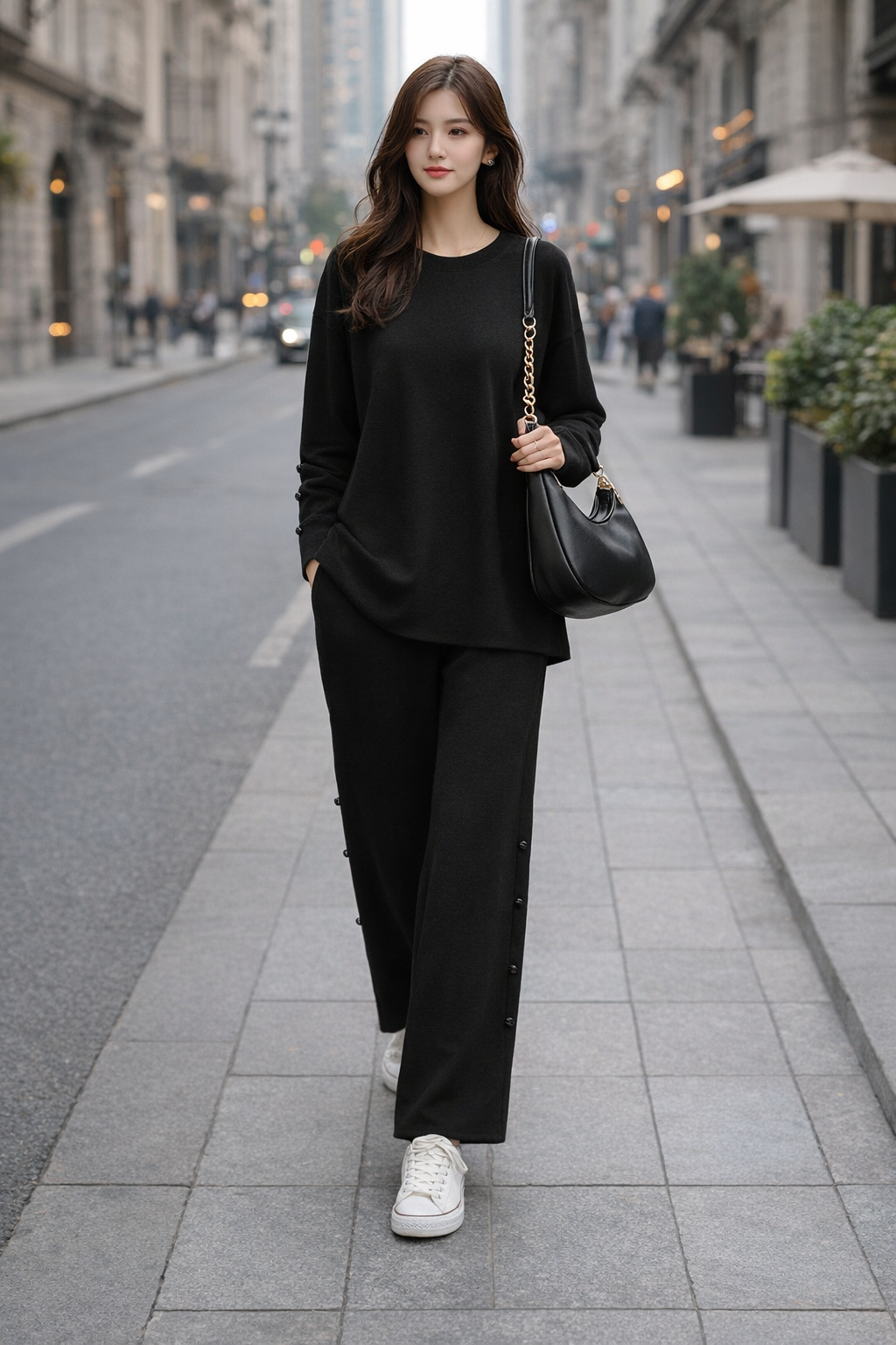 Completo Casual Donna 2 Pezzi - Maglia e Pantaloni