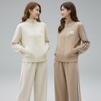 Women's Viscose Tracksuit – Zip-Up Sweatshirt and Trousers