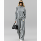 Women's Viscose Tracksuit – Zip-Up Sweatshirt and Trousers