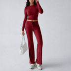 Women's Sports Set - Yoga Top and Pants