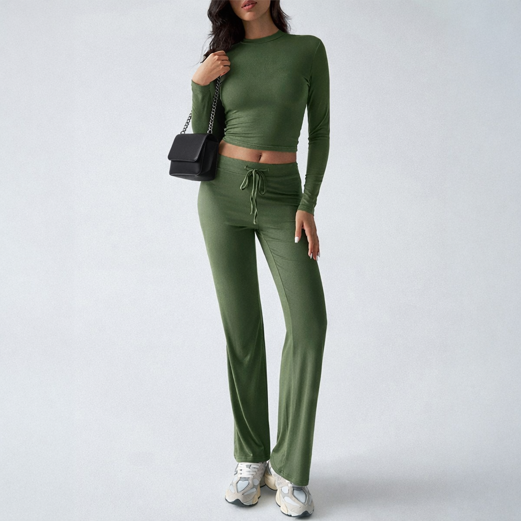 Women's Sports Set - Yoga Top and Pants