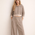 Women's Full Zip Hoodie and Straight Leg Pants Set