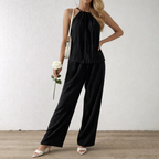 Women's 2-Piece Set – Strappy Top and Long Pants