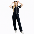 Women's 2-Piece Set – Short-Sleeve Top and Wide-Leg Pants
