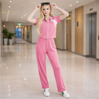 Women's 2-Piece Set – Short-Sleeve Top and Wide-Leg Pants