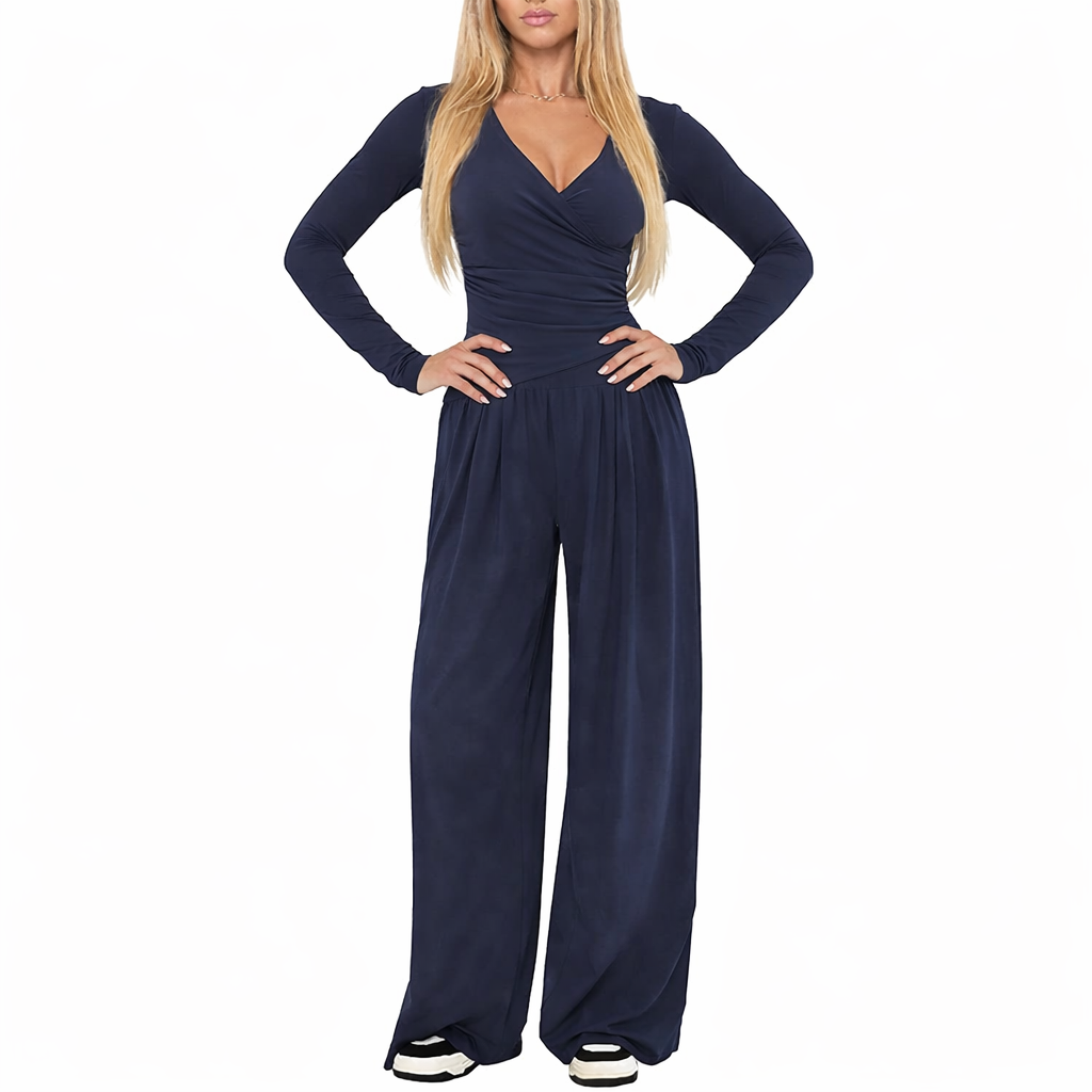 Women's Long Sleeve Sports Set - 2 Piece Outfit