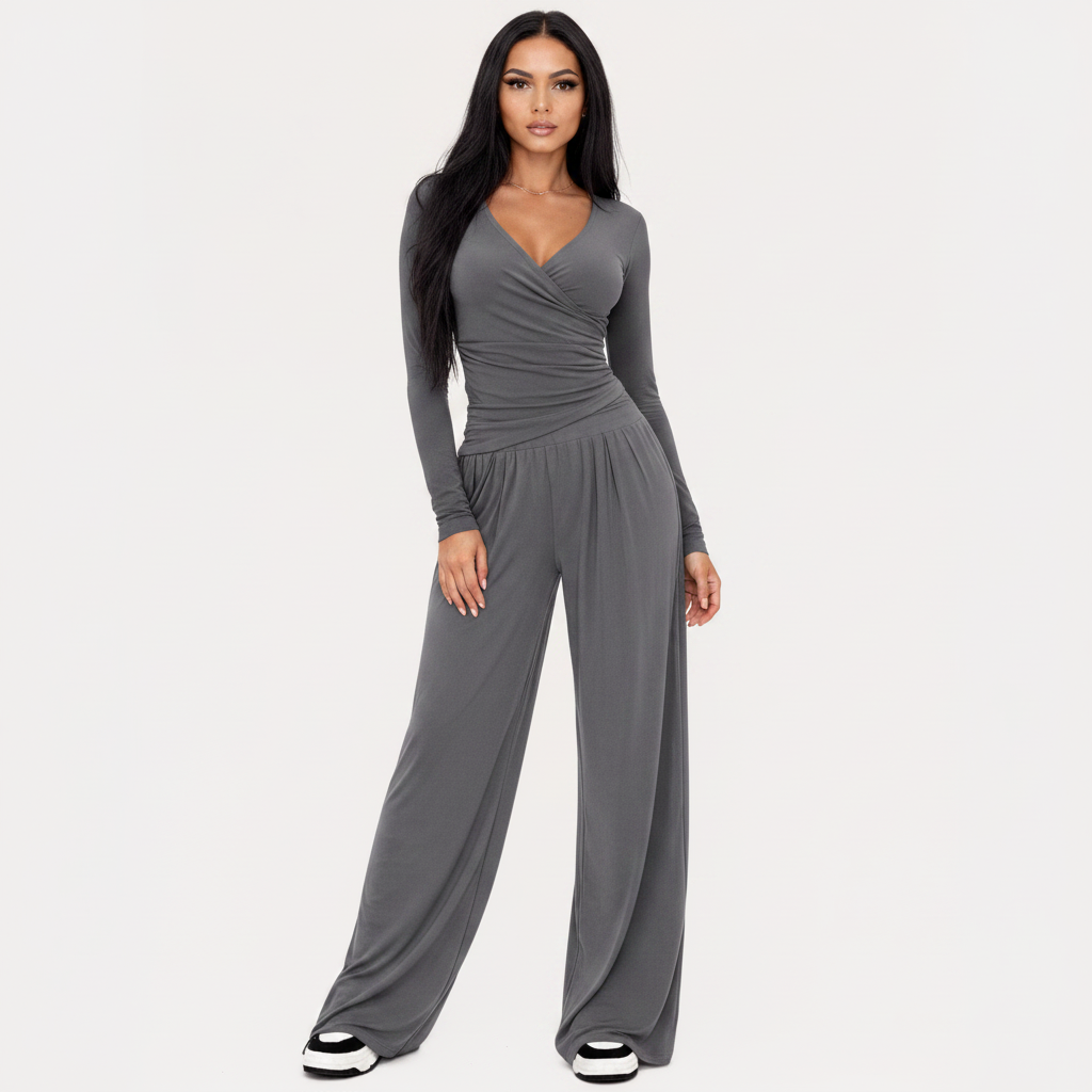Women's Long Sleeve Sports Set - 2 Piece Outfit