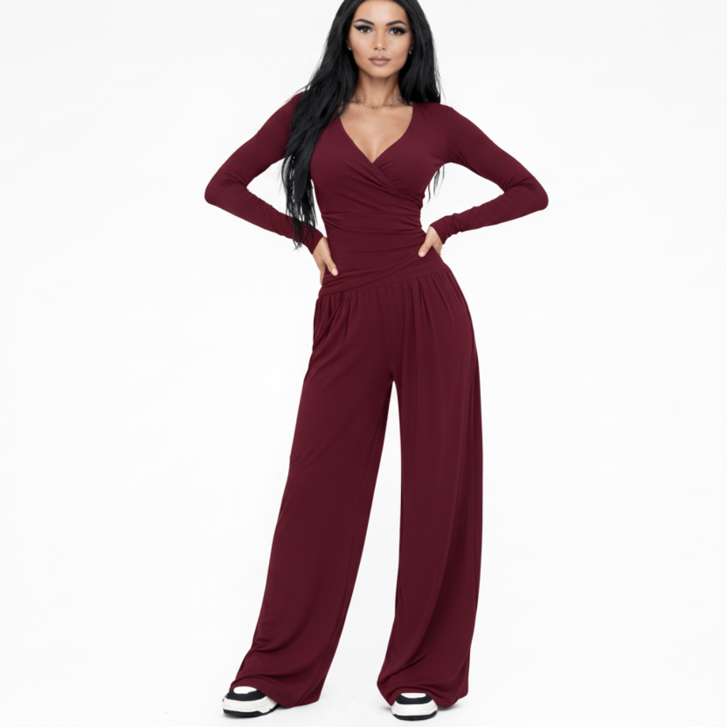 Women's Long Sleeve Sports Set - 2 Piece Outfit