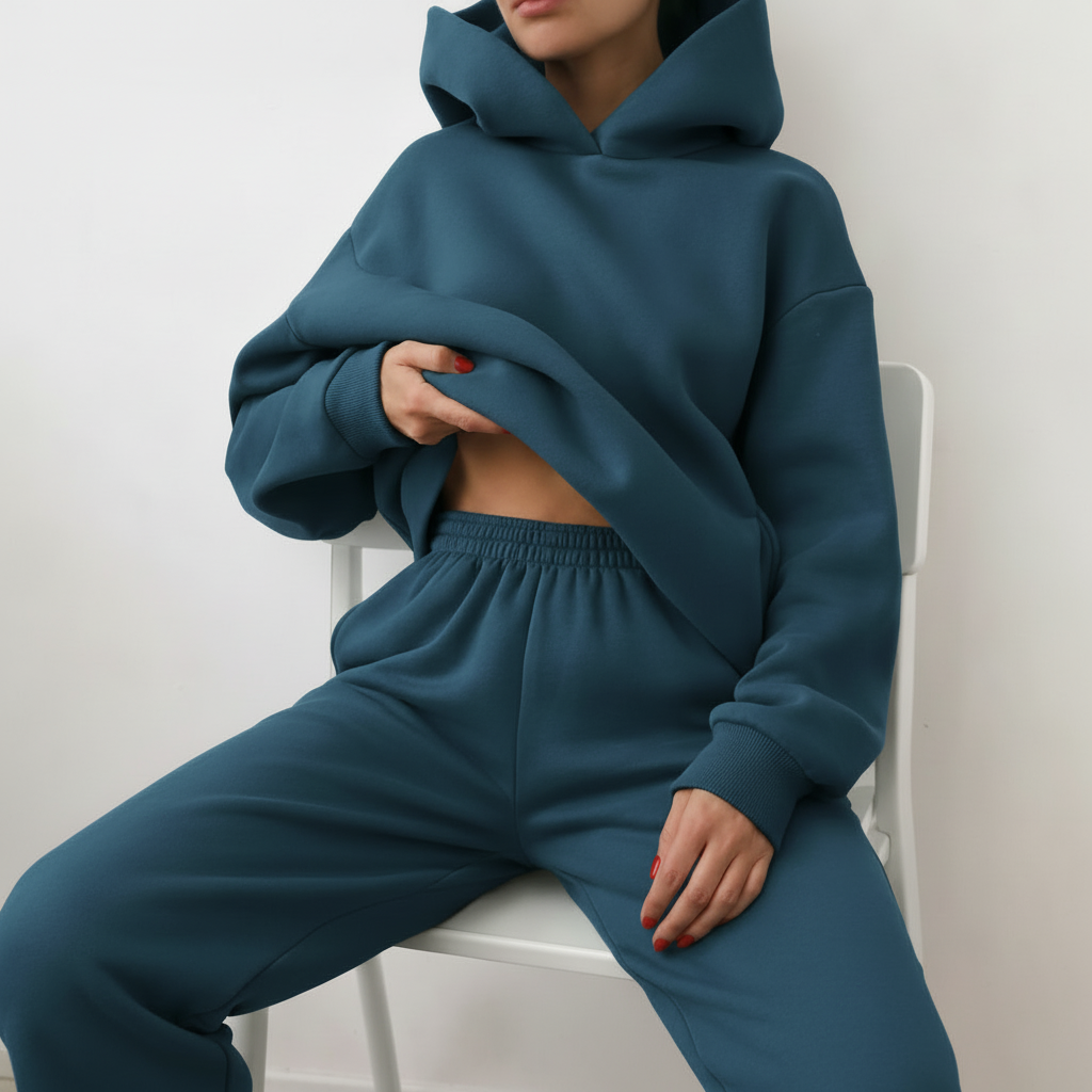 Women's Sports Outfit - Hoodie and Pants