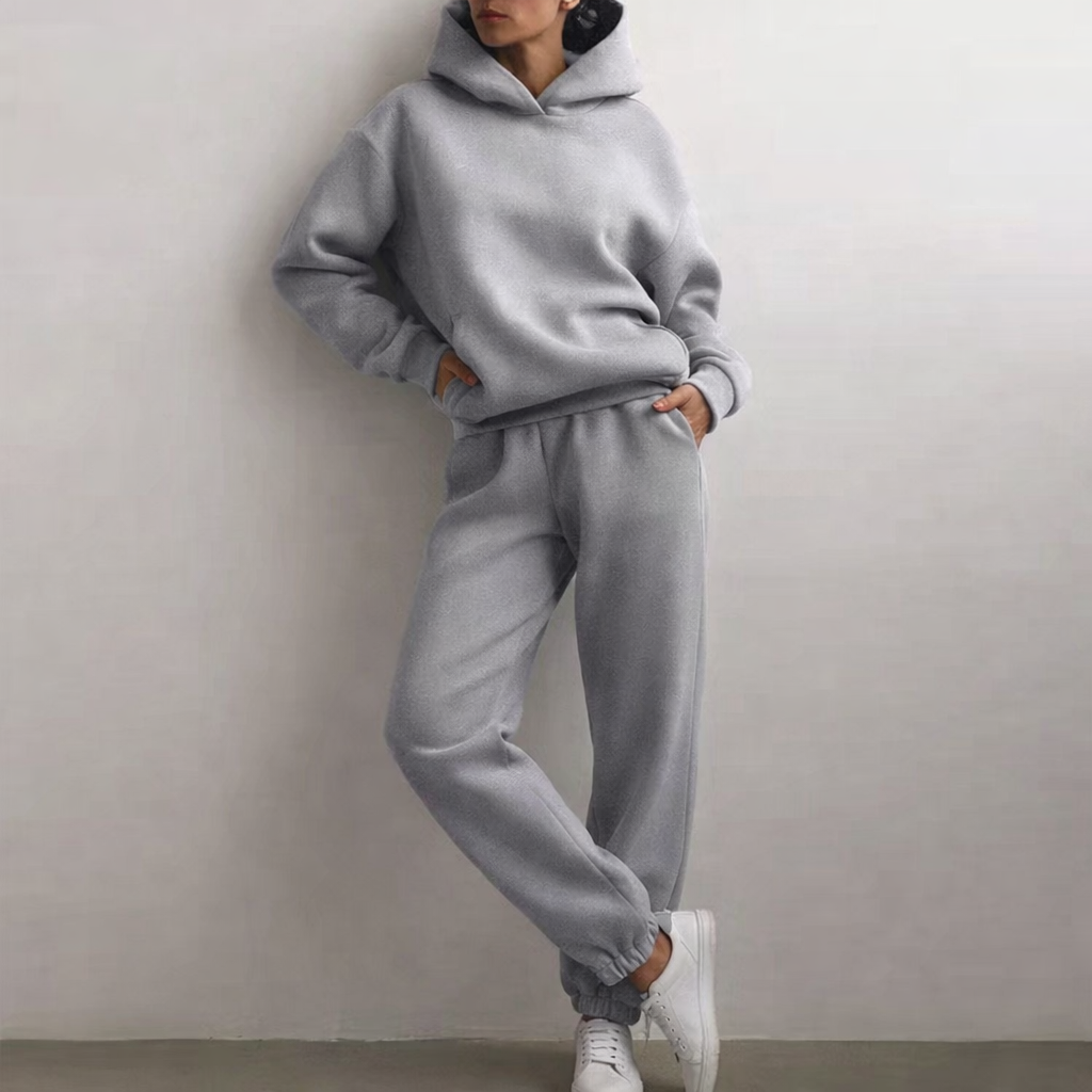 Women's Sports Outfit - Hoodie and Pants