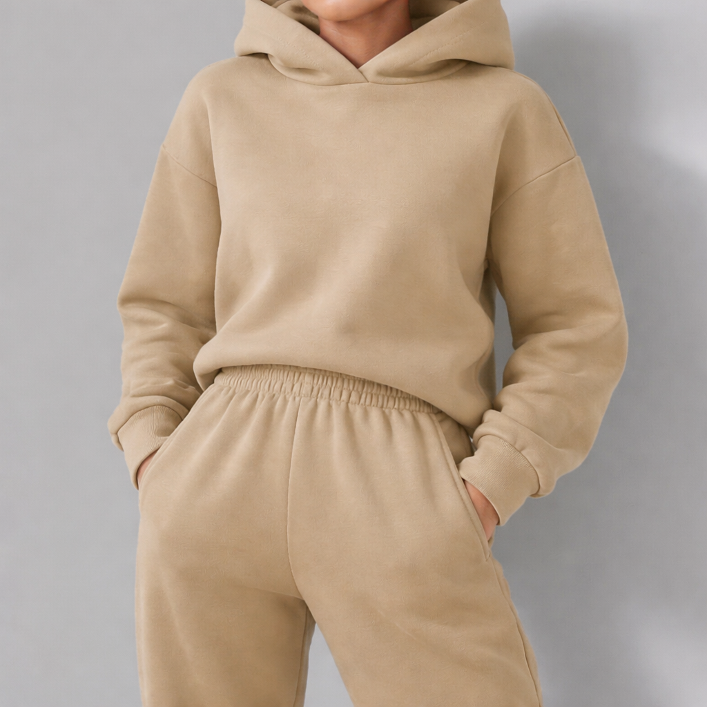 Women's Sports Outfit - Hoodie and Pants