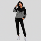 Women's Tracksuit – Spliced Hoodie and Pants