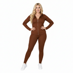 Women's Plus Size Tracksuit - Zip Hoodie and Leggings