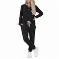 Women's Casual Sportswear Set with Pockets and Buttons