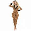 Winter fashion trendy street style sexy V-neck fur collar spliced jumpsuit