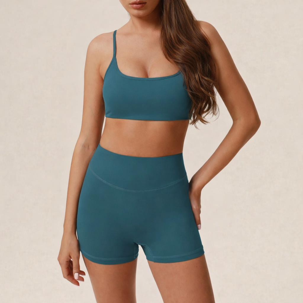 Women's 2-Piece Athletic Set - Yoga Fitness Running