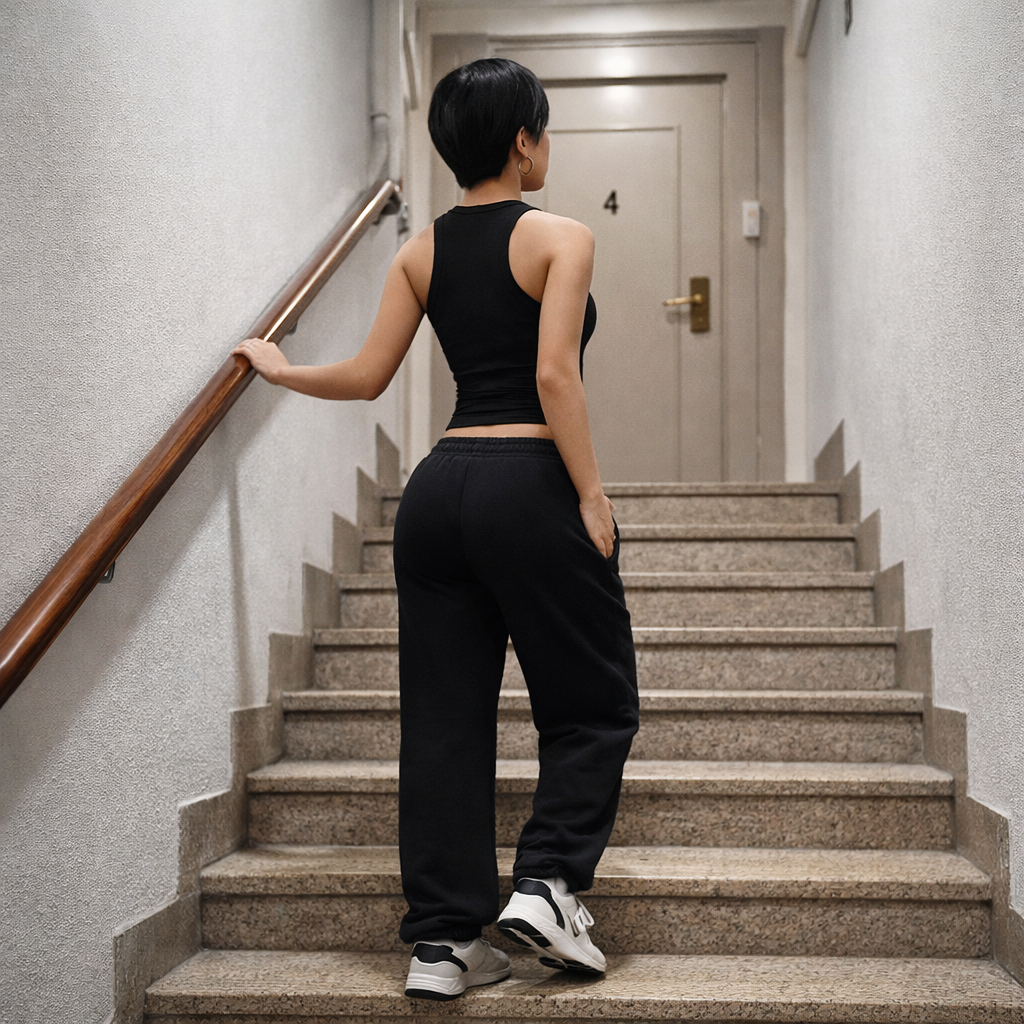 Women's Sport Set – Sleeveless Tank Top and Straight-Leg Trousers