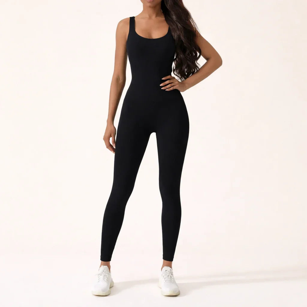Women's Seamless Yoga Jumpsuit – Fitted Sports Jumpsuit