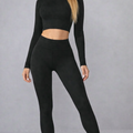 Women's 2-Piece Sport Set – Long Sleeve Top and Matching Leggings | Lynoro