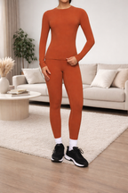 Set Sportivo Aderente Maniche Lunghe - Completo Due Pezzi