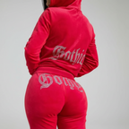 Women's Hooded Sweatshirt Set - Two-Piece Outfit