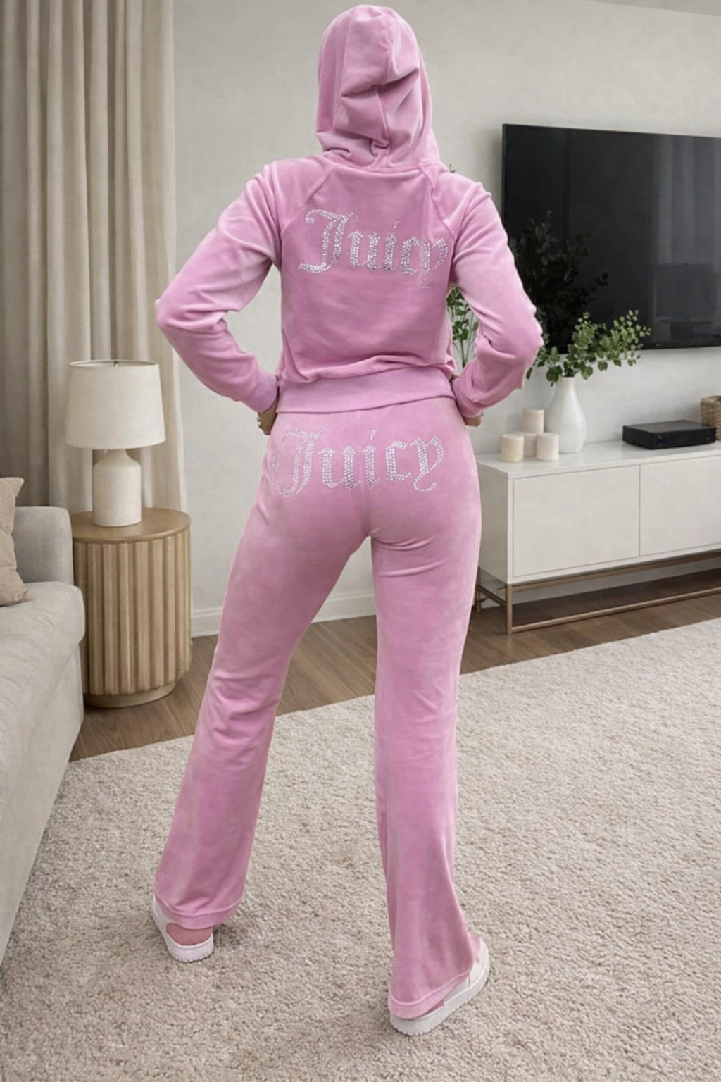 Set Felpa Donna con Cappuccio - Completo Due Pezzi