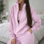 Women's Sportswear Set – Zip-Up Sweatshirt and Pants