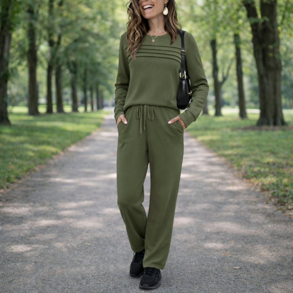 Set Casual Donna Maniche Lunghe - Completo Due Pezzi Loose